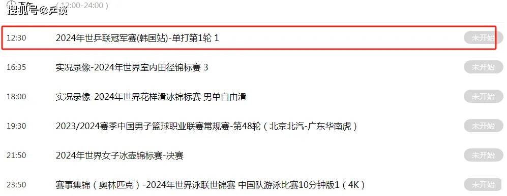 WTT仁川冠军赛今日开打！国乒3大世界冠军登场，迎战莫雷高德！